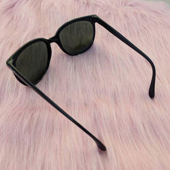 80s Ray-Ban B&L CATS 1000 Glossy Black Round Oversized Vintage Sunglasses - Picture 4 of 7